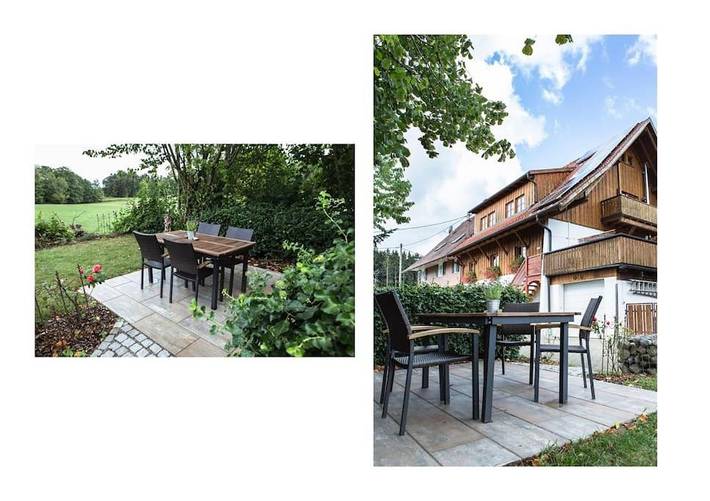 Ferienwohnung für 4 Personen, mit Balkon und Terrasse sowie Garten in Weißensberg