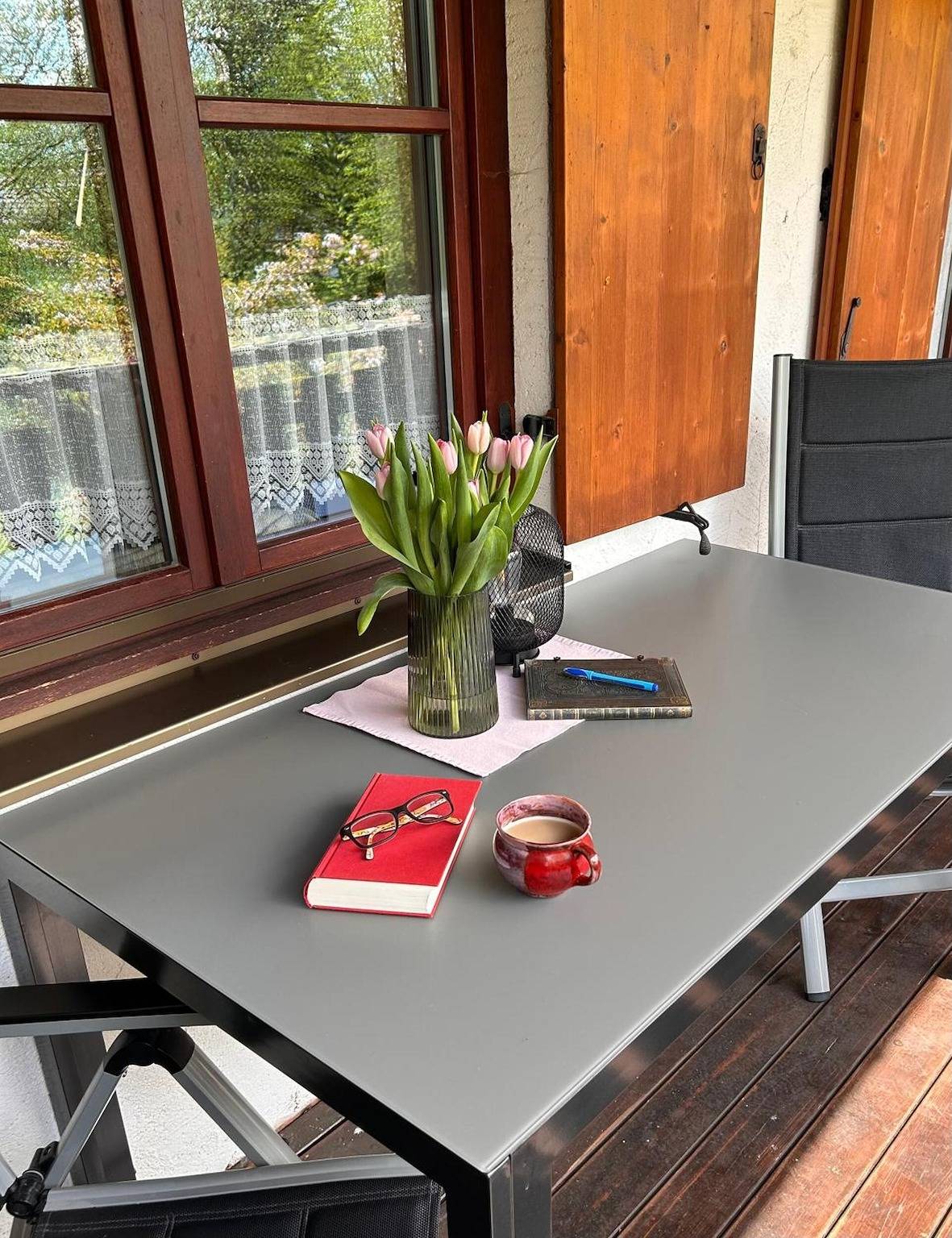 Ganzes Studio, Ruhiges Studio mit Balkon ins Grüne – Apartment Gardenview in Kinsau, Romantische Straße