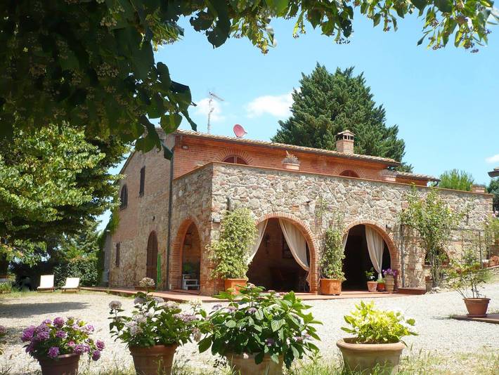 Villa per 10 persone, con Balcone e Terrazza nonché Giardino e Panorama a Chiusi