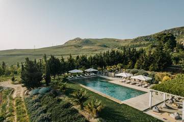 Cottage pour 2 personnes, avec piscine ainsi que vue et jardin à Polizzi Generosa