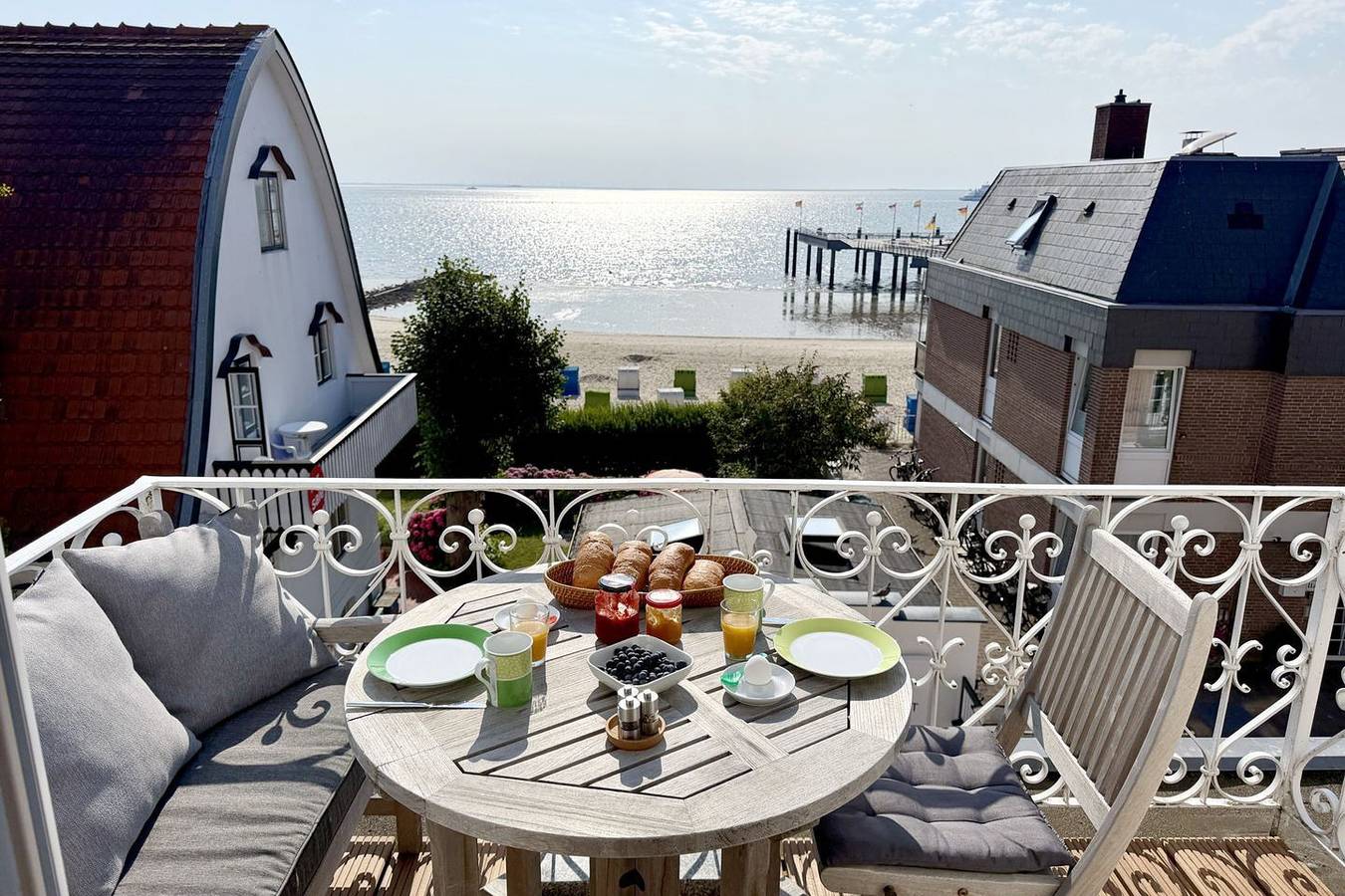 Ganze Wohnung, Ferienwohnung am Sandwall mit 3- Zimmern auf ca. 55m² mit Meerblick in Nordfriesische Inseln (Schleswig-Holstein) (Schleswig-Holstein), Wyk auf Föhr