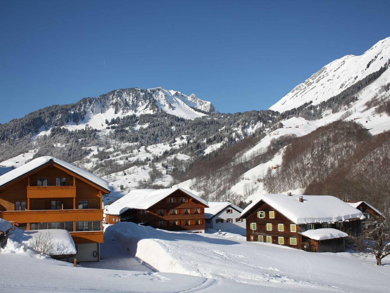 Ganze Ferienwohnung, Haus Margreth - Zimmer Holenke Dreibettzimmer in Au, Bregenzerwald