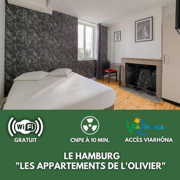 Gîte pour 2 personnes, avec terrasse et vue à Loyettes