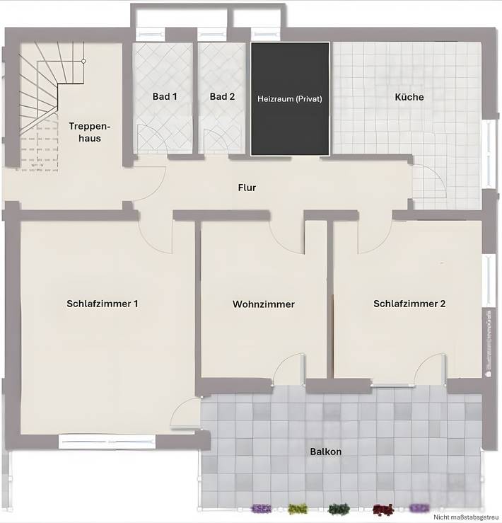 Ferienwohnung für 4 Personen, mit Balkon in Nationalpark Schwarzwald - 3