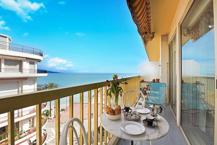 Appartement de vacances pour 3 personnes, avec Vue sur l’océan et Balcon à Roquebrune-Cap-Martin