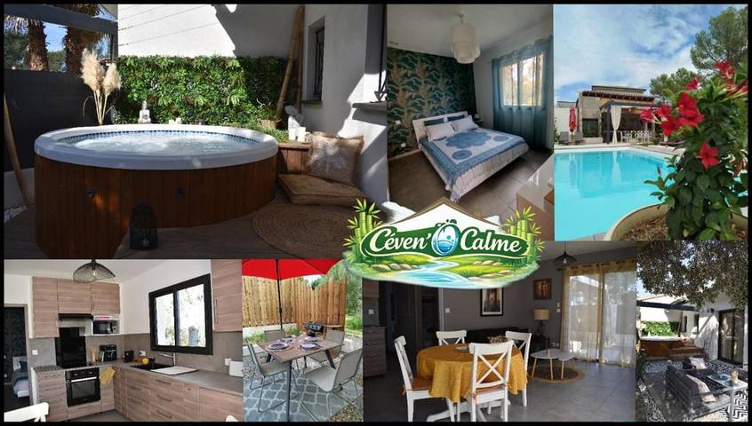 Location de vacances pour 4 personnes, avec Jacuzzi et Terrasse ainsi que Jardin et Piscine à Massillargues-Attuech - 2