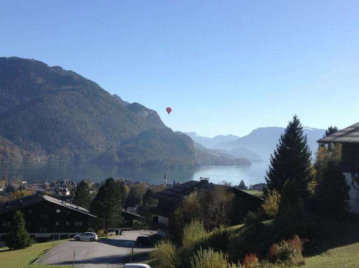 Ferienwohnung für 4 Personen, mit Balkon und Terrasse sowie Sauna und Seeblick in St. Gilgen