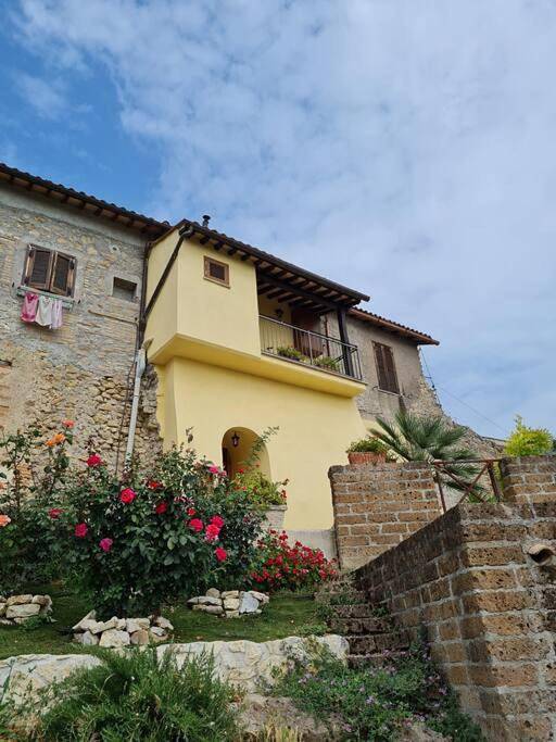 Gîte pour 4 personnes, avec Balcon et Terrasse ainsi que Jardin et Vue à Collevecchio