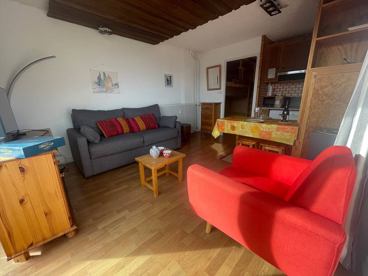 Entire studio, Studio for 4 in Pra Loup with valley view in Pra-Loup, Uvernet-Fours