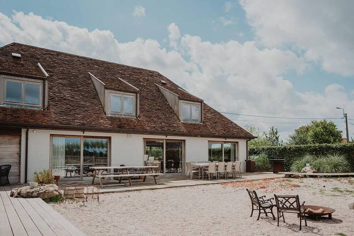 Maison de vacances pour 10 personnes, avec sauna et terrasse ainsi que jardin et jacuzzi, animaux acceptés à Maldegem