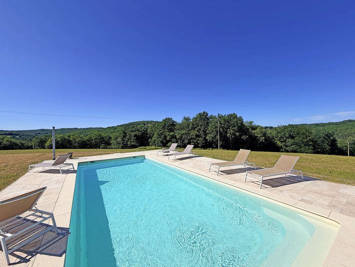 Le Carpenet - with private pool and tennis court in Le Bugue, Périgord