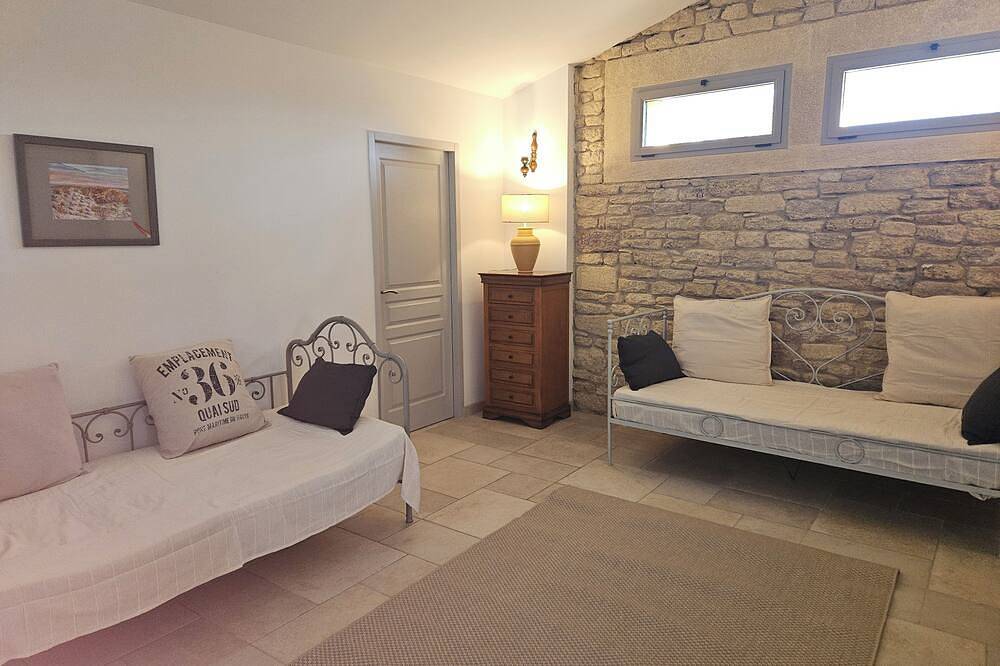 Typical small stone house, just a few steps from the Pont du Gard in Vers-Pont-du-Gard, Nimes region