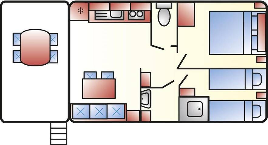 Camping für 4 Personen, mit Garten und Terrasse an der Nordsee - 2