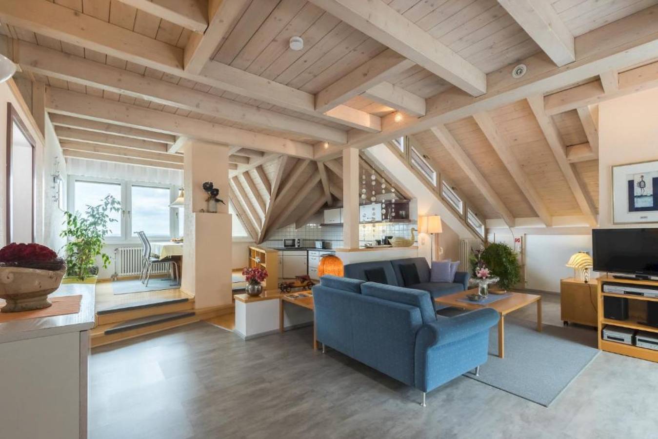 Ganze Wohnung, Apartment 'Studiowohnung' mit Bergblick, gemeinsamer Terrasse und Wlan in Gailingen, Hegau