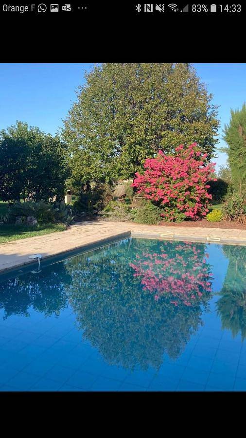 Gîte pour 5 personnes, avec bassin pour enfant et piscine ainsi que jardin et vue dans Bougé-Chambalud