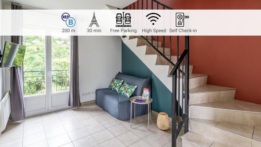 Appartement de vacances pour 4 personnes, avec Balcon à Palaiseau