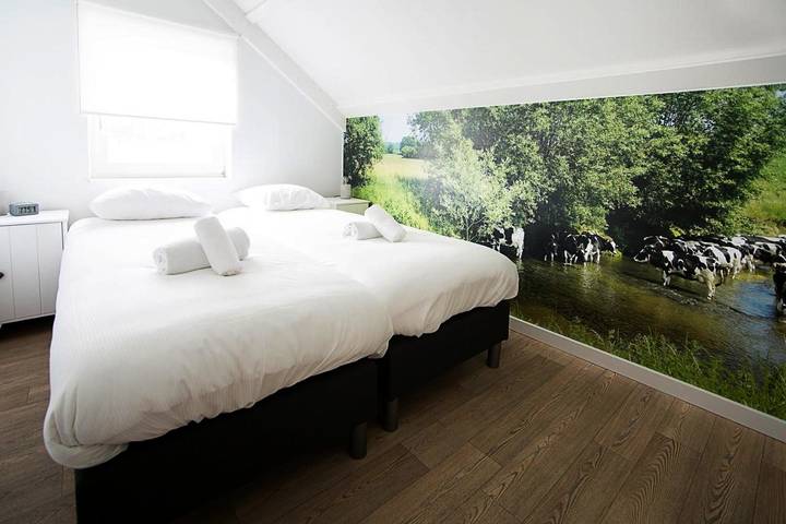 Ferienhaus für 4 Personen, mit Terrasse und Garten sowie Ausblick