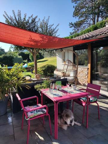 Chambre d’hôte pour 2 personnes, avec jardin ainsi que terrasse et vue à Bassussarry