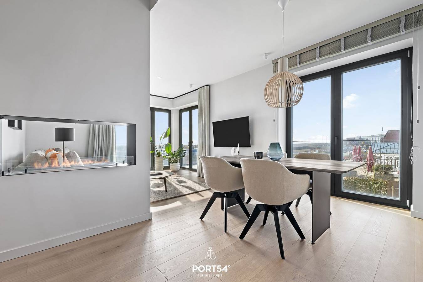 Ganze Wohnung, Oceanview Suite - Meerblick, 2 Schlafzimmer, Waschtrockner, Ethanol-Kamin in List (Sylt), Sylt