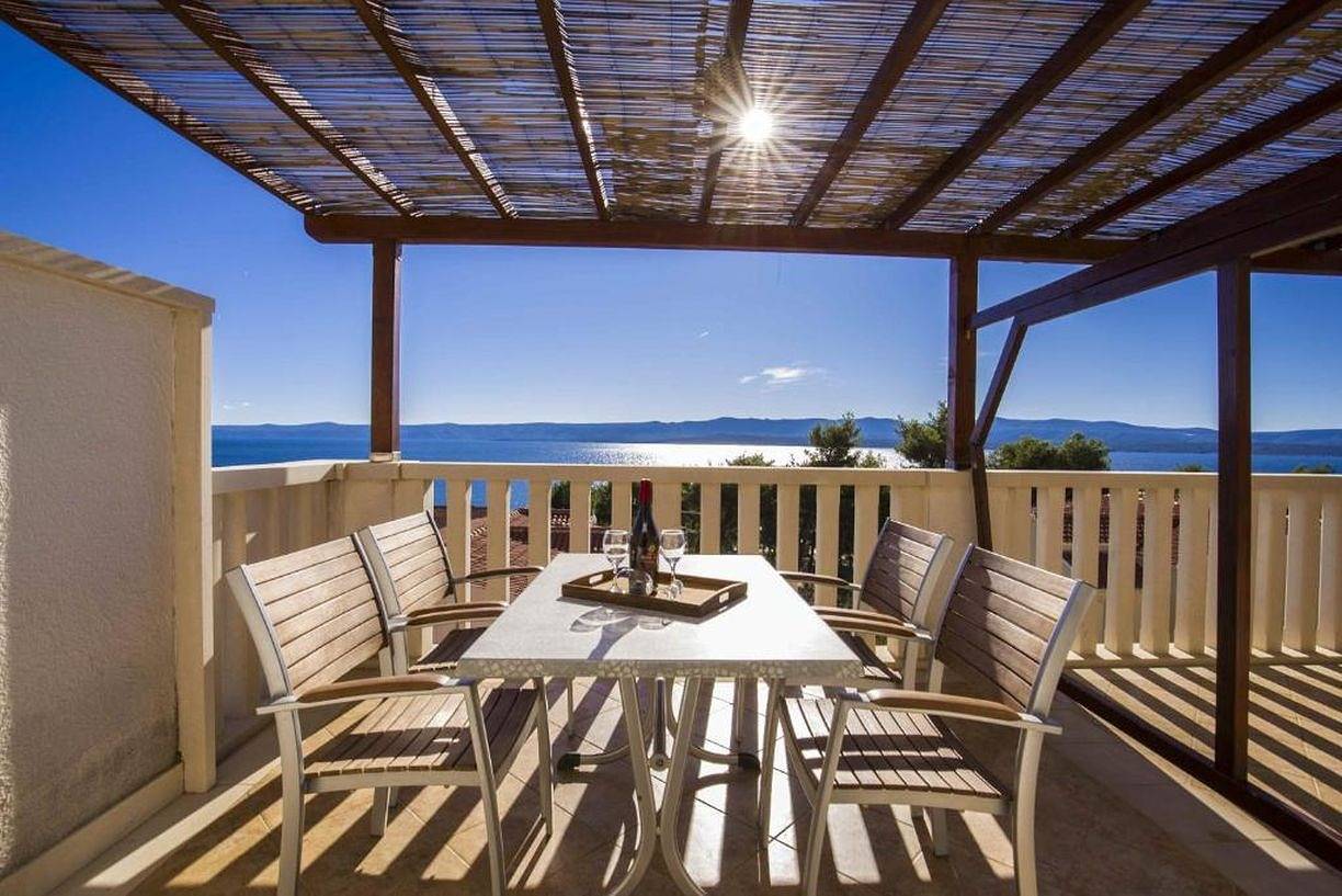 Ganze Wohnung, Ferienwohnung in Bol mit Meerblick, Terrasse, Klimaanlage, W-Lan (5121-1) in Bol, Brac