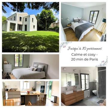 Cottage pour 10 personnes, avec jardin à Garches