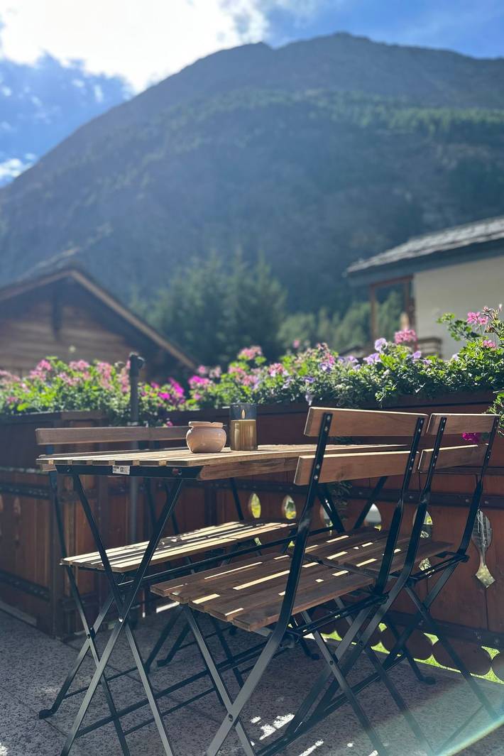 Ferienhaus für 4 Personen, mit Terrasse in Saas-Almagell