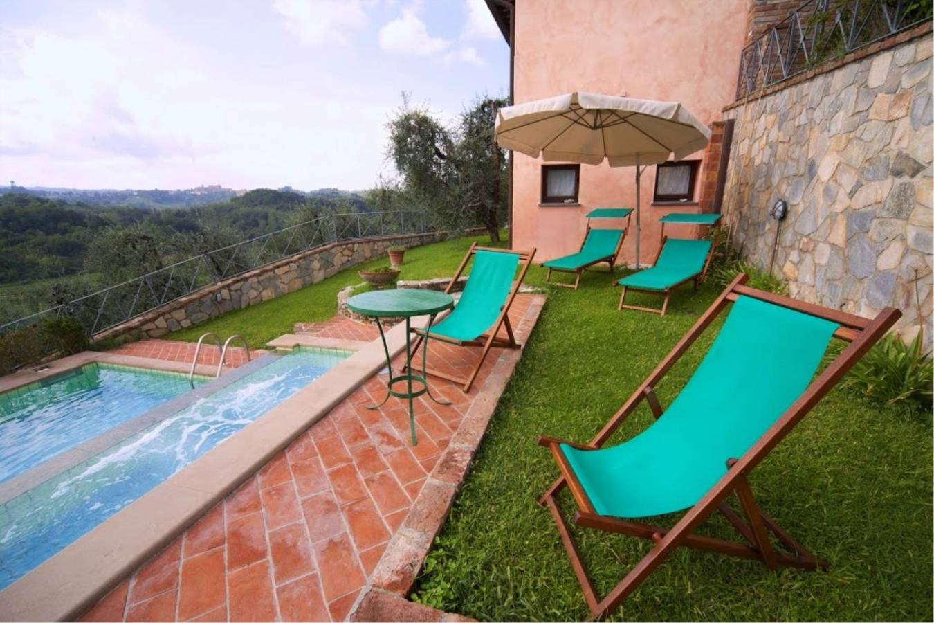 Villa für 12 Personen mit Garten in Casciana Terme Lari, Pisa Provinz