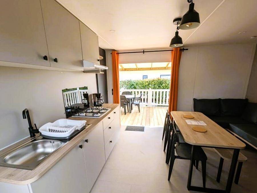 Camping Villa Campista - Mobilheim 6 personen - "Agora" 3 Zimmer in Saint-Hilaire-de-Riez, Vendée