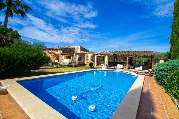 Ganze Ferienwohnung, Wunderschöne Villa mit Pool in Sencelles, Mallorca Inselmitte