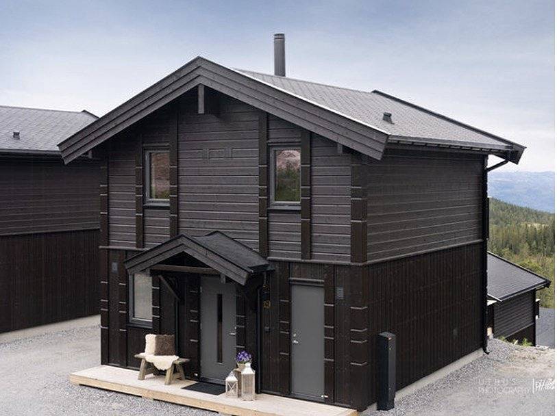 Nybygget hytte ved Norefjell med fjellpanorama in Norefjell, Krødsherad 