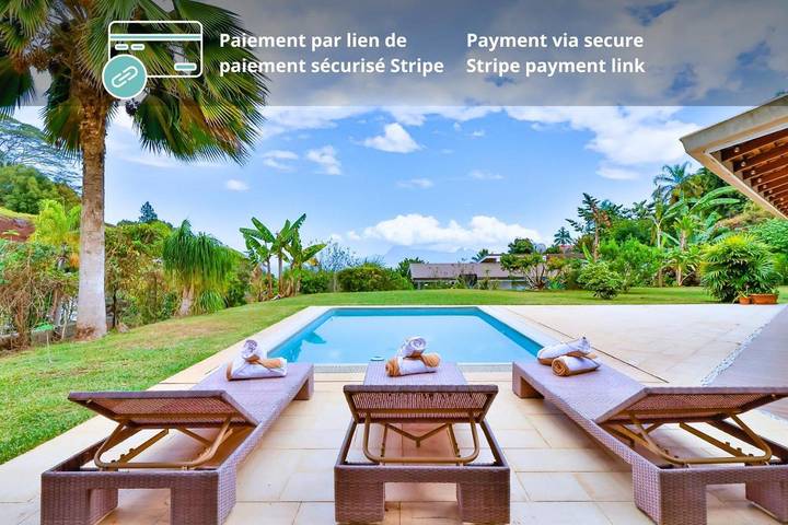 Maison de vacances pour 7 personnes, avec piscine ainsi que terrasse et vue, animaux acceptés dans Polynésie française - 2