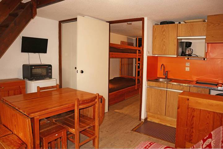 Appartement de vacances entier, Studio 6 personnes accès direct aux pistes in Les Orres, Parc national des Écrins
