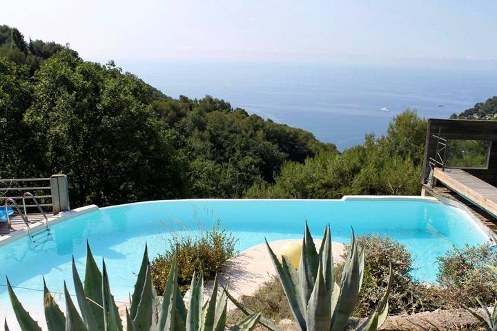 Villa pour 12 personnes, avec jardin ainsi que vue et piscine, animaux acceptés à Roquebrune-Cap-Martin - 4