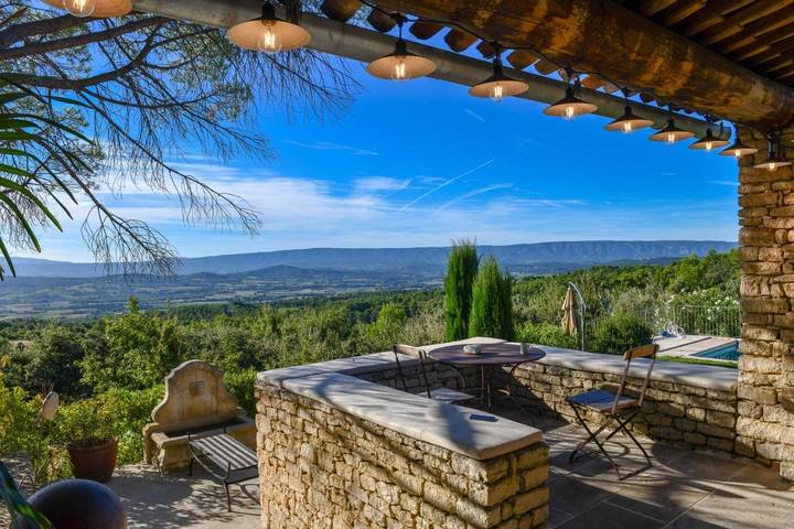 Location de vacances pour 8 personnes, avec jardin ainsi que vue et piscine à Murs - 2