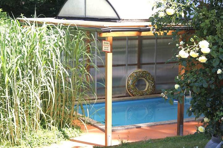 Gemütliches Häuschen mit Pool, großem Garten direkt an der Festung Königstein in Königstein, Elbsandsteingebirge