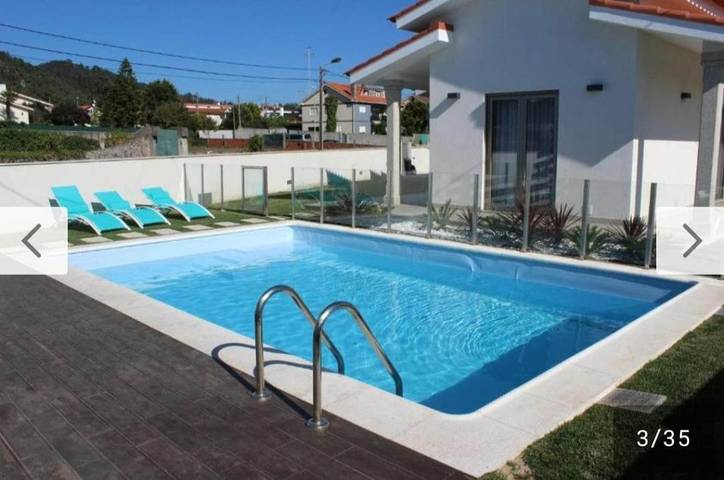 Villa para 7 pessoas, com piscina e vista e ainda jardim no Parque Natural do Litoral Norte