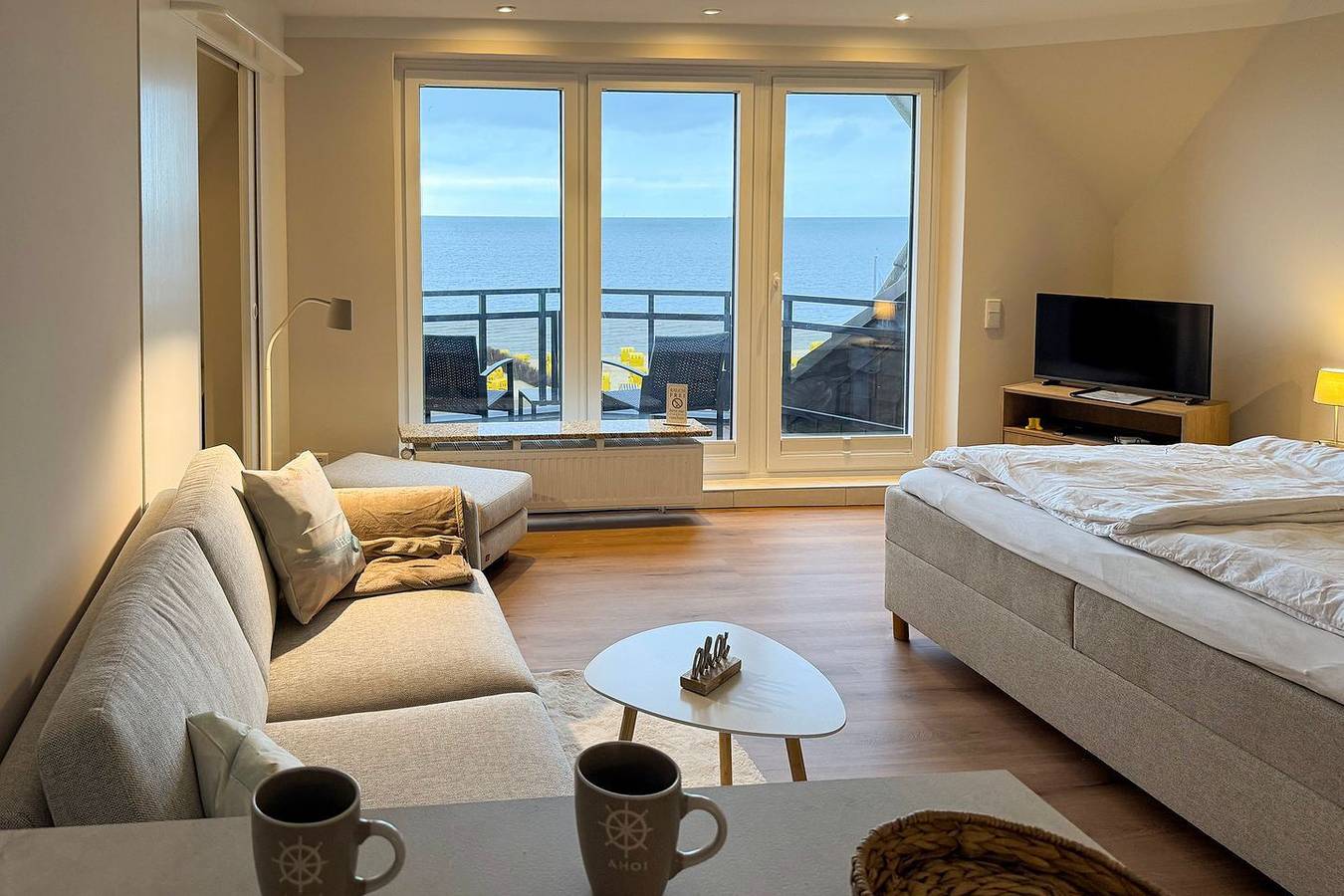 Ganze Wohnung, Ferienwohnung 35 mit Panorama-Meerblick, Residenz Meeresbrandung Duhnen in Duhnen, Cuxhaven