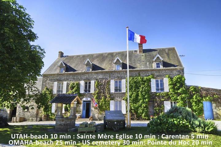 Chambre d’hôte pour 6 personnes, avec Terrasse et Jardin à Liesville-sur-Douve