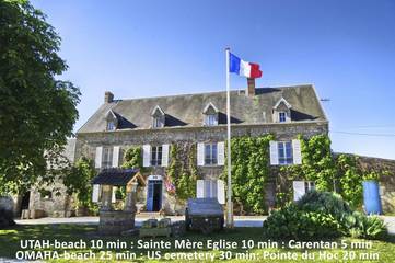 Chambre d’hôte pour 6 personnes, avec terrasse et jardin dans Carentan les Marais