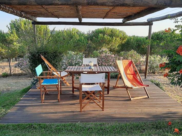 Location de vacances pour 4 personnes, avec vue ainsi que jardin et terrasse à Melides - 2