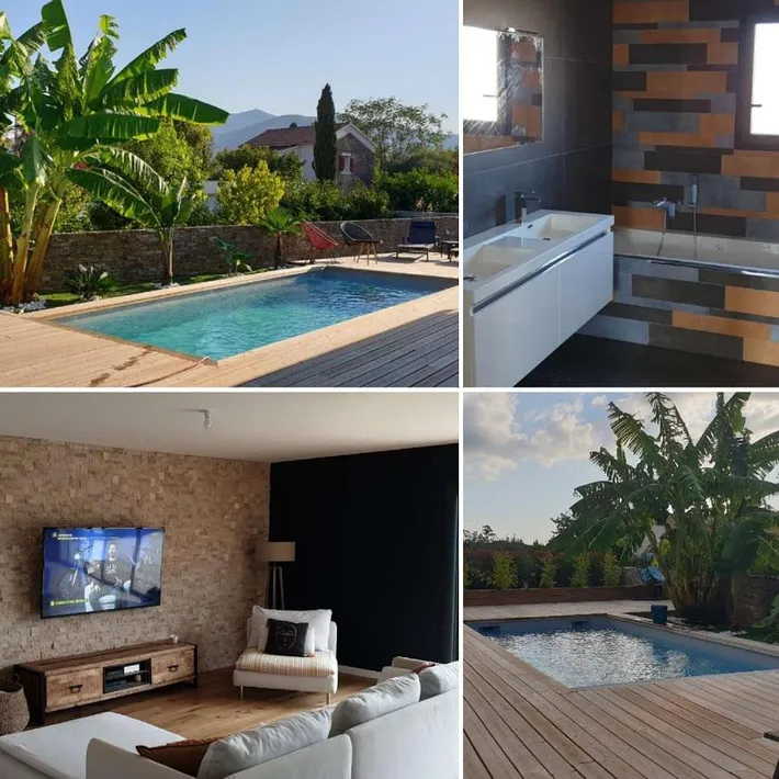 Villa pour 6 personnes, avec jardin ainsi que piscine et vue - 1