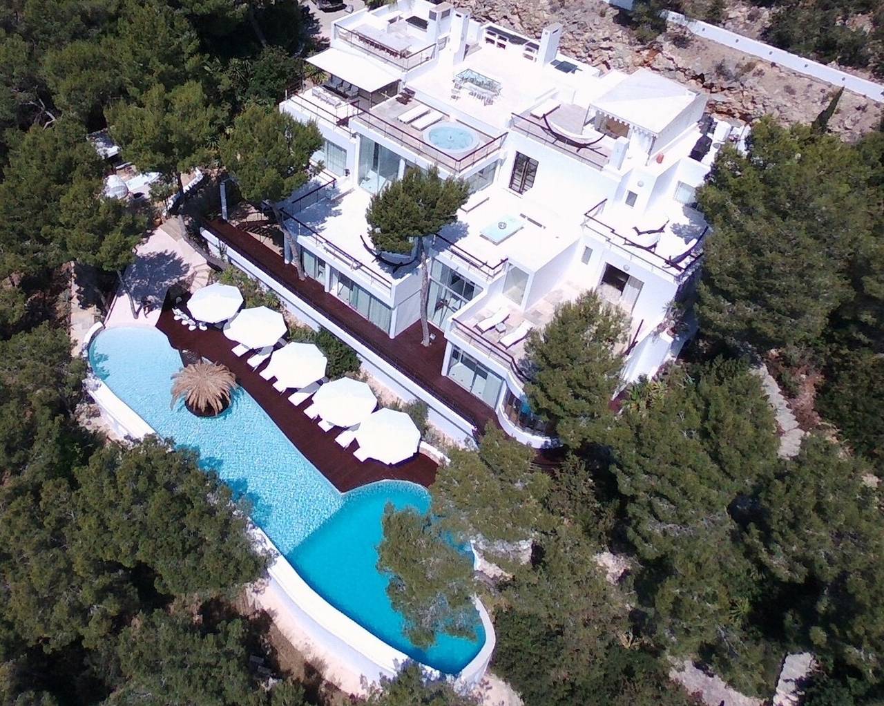 Villa 'Roca Ibiza' with Sea View, Wi-Fi and Air Conditioning in Sant Josep de sa Talaia, South Ibiza