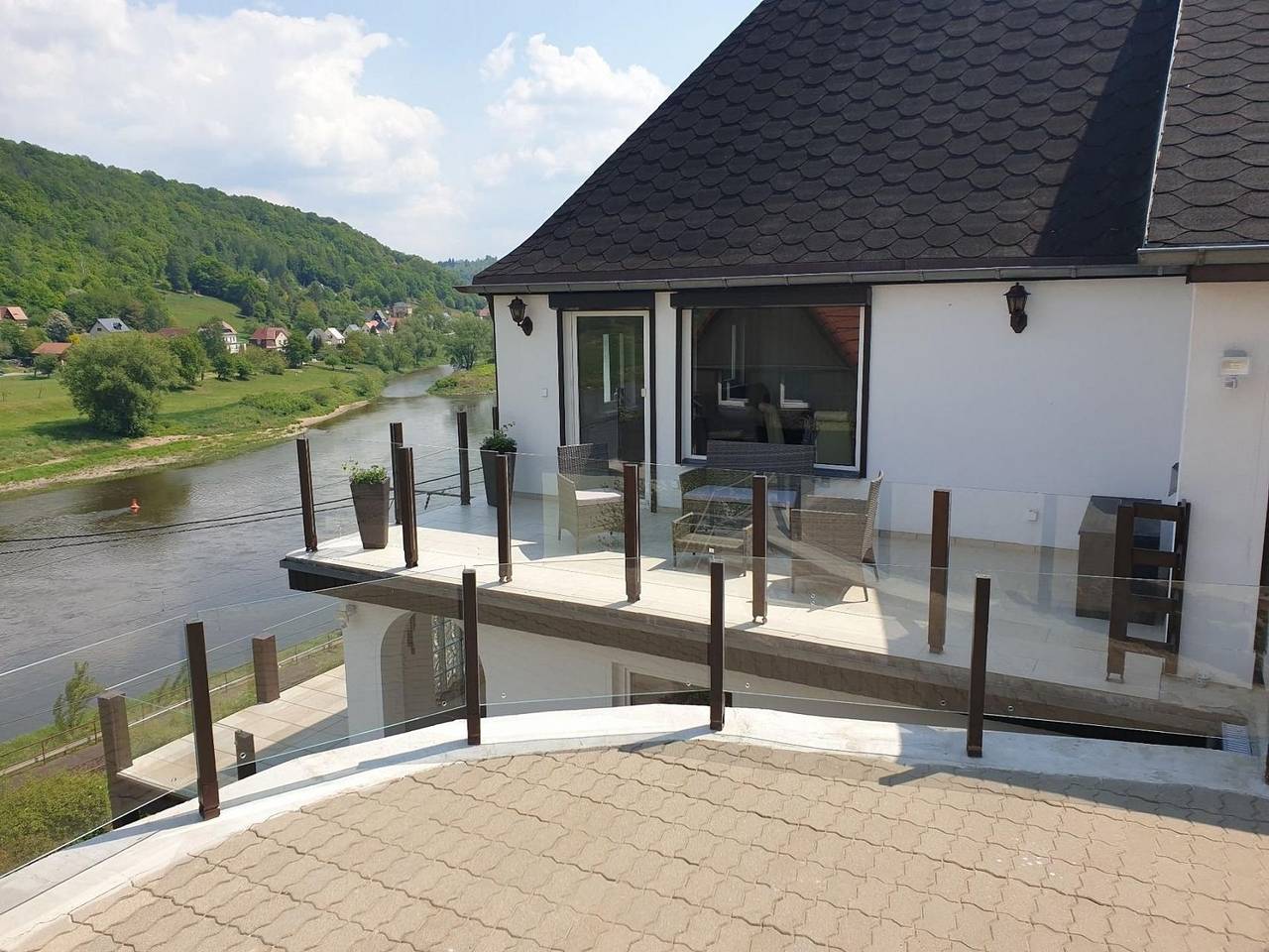 Elbblick große Loftwohnung in Königstein, Elbsandsteingebirge