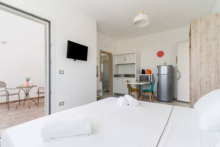 Estudio entero, Apartamento estudio "Le Scuderie 9" con balcón, piscina compartida y Wi-Fi in Galatone, Provincia de Lecce