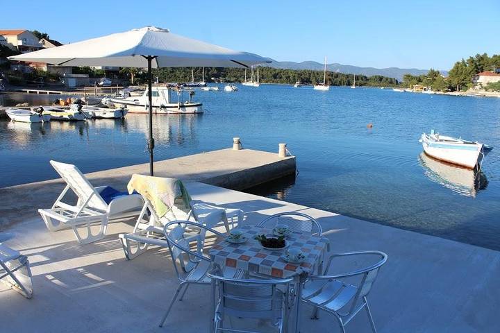 Ferienhaus in Lumbarda mit Meerblick, Terrasse, Klimaanlage, W-Lan (128-4) in Lumbarda, Korcula