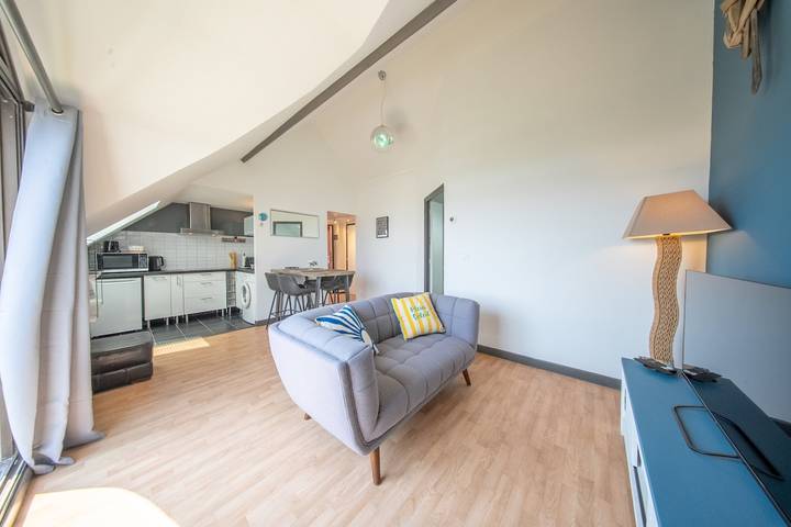 Ganze Wohnung, Ferienwohnung für 2 Personen mit Terrasse in Larmor-Plage, Côte des Mégalithes