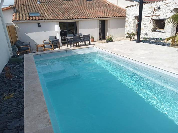 Maison de vacances pour 4 personnes, avec vue ainsi que piscine et jardin - 1