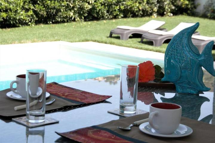 Villa für 6 Personen, mit Garten und Ausblick sowie Pool - 1