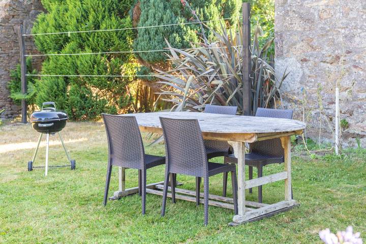 Ferienhaus 'Cheminée, Kerantum, Ruhig' mit Gemeinschaftsgarten und Wlan in Mahalon, Quimper und Umgebung