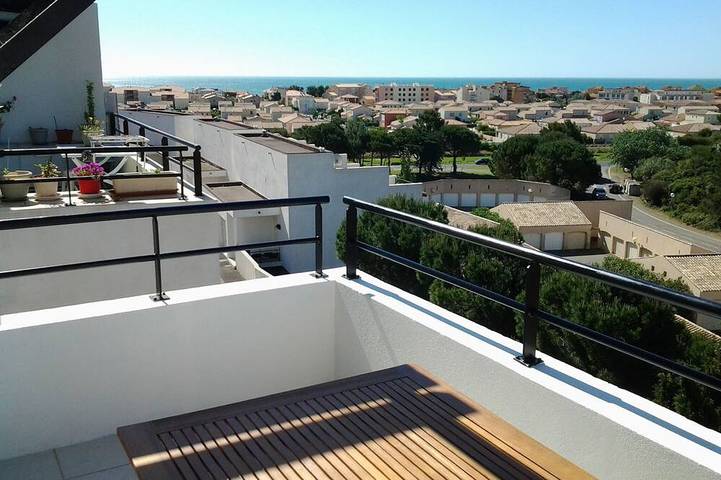 Ferienwohnung für 6 Personen, mit Terrasse am Narbonne Plage